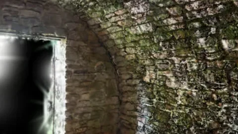 A gaussian-splat scan of the Brookline Station springhouse interior